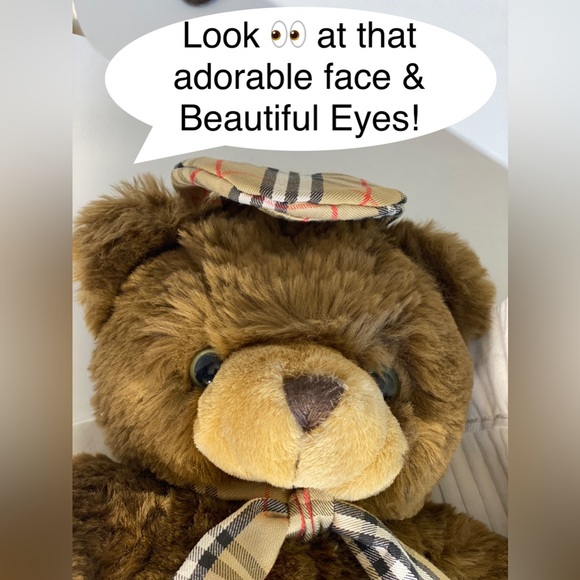BURBERRY the THOMAS BEAR🔥Nova Check Hat/Scarf/& Feet🔥snuggly soft, Perfect❤️🧸 - Picture 8 of 8